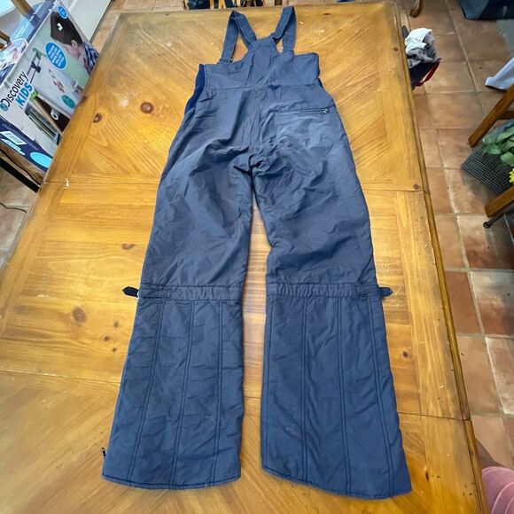 Vintage 1st Down Navy Blue Winter Ski Overalls Kids Size 14 1980s - Picture 2 of 14